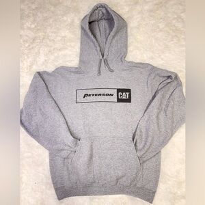 Caterpillar Gray Hoodie with Logo